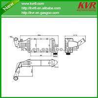 All Aluminium Charge Air Cooler Suitable For OPEL/VAUXHALL OEM 93170666