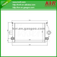 Auto Aluminum Charge Air Cooler Suitable For RENAULT OEM 77 01 045 349