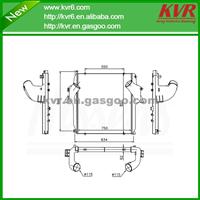 High Performance All Aluminum Intercooler Suitable For BENZ TRUCKS OEM 942 501 02 01
