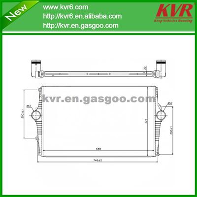 High Performance All Aluminum Charge Air Cooler Suitable For VOLVO OEM 9161207