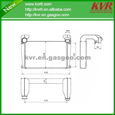 Universal Charge Air Cooler Suitable For MAN TRUCKS OEM 81061309066