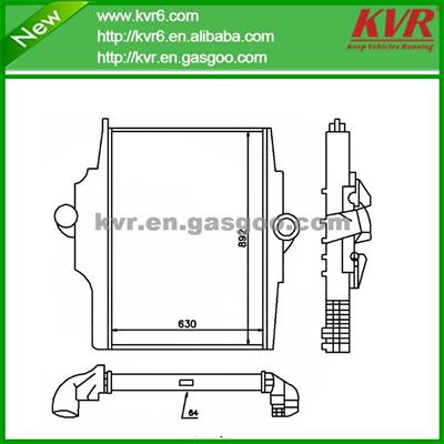 Cooling Charge Air Cooler Suitable For BENZ TRUCKS OEM 940 501 03 01