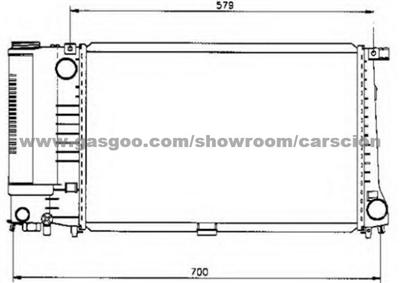 Radiator For BMW 5 E34 520i, 525i OE 1712986