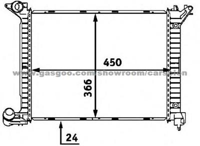 Radiator For BMW MINI ONE D(R50, R53) OE 17117788753