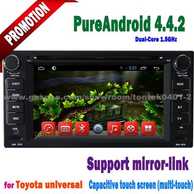 Pure Android Wholesale Toyota Universal Car Dvd Player With DVD/CD/MP3/Mp4/Bluetooth/Radio/6V-CDC/TV/GPS/3G!