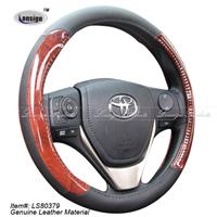 Real Leather Car Steering Wheel Cover LS80379