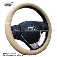 Deluxe Leather Steering Wheel Cover LS80456