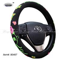 Girl Flower Steering Wheel Cover LS80467