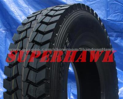 SUPERHAWK 315/80R22.5 HK859 OPEN SHOULDER DRIVE TIRE