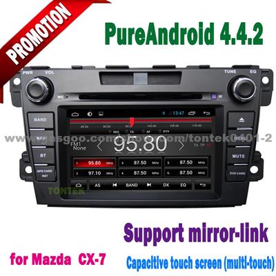 Android Dvd Player For Mazda Cx-7 Dvd Gps Navigation With GPS Wifi 3g BT IPOD Radio SWC Mirror Link Wifi Hotspot Option Tontek