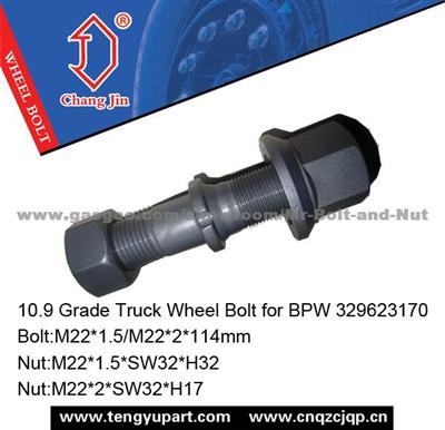 10.9 Grade Truck Wheel Bolt For BPW 329623170