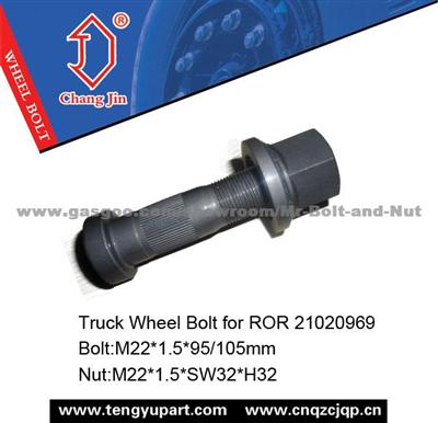 Truck Wheel Bolt For ROR 21020969