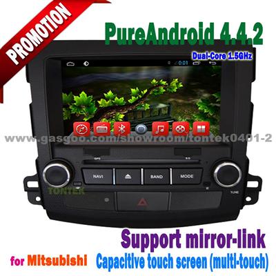 2 Din Multi-Media Player For Outlander With 3g/Wifi Android 4.4 Capacitive Screen Mirror-Link+Wifi Hotspot+Radio/Mp3/Dvd TONTEK