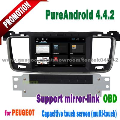 Android Dvd Player For Peugeot 508 With Wifi 3G Gps BT Radio DVD SWC Mirror Link TONTEK