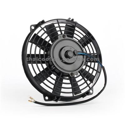 9 Inch 12V / 24V Car Radiator Condenser Fan Auto Cooling Fan 10 Straight Blades Axial Fan