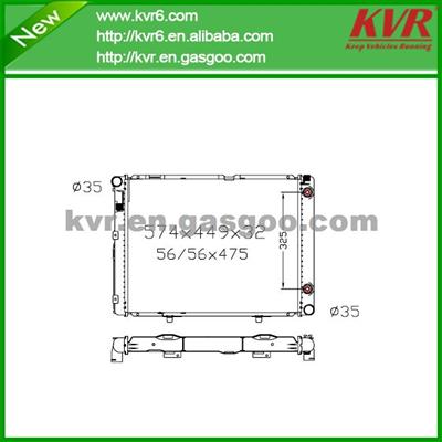 High Cooling Efficiency Car Radiator For BENZ 82- W 201 Petrol OEM 201 500 1203