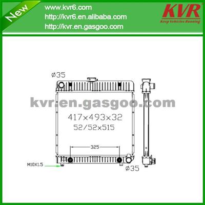 High Cooling Efficiency Car Radiator FOR BENZ 79- W 123 / W 126 OEM 123 500 3803