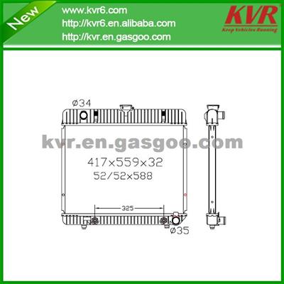 High Cooling Efficiency Car Radiator FOR BENZ 77- W 123 / W 126 OEM 123 501 3301
