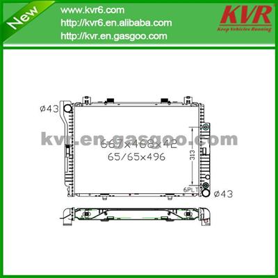 Brazing Radiator FOR BENZ 92 - W140 300Serice 350SD TD OEM 140 500 1303 / 140 500 2203