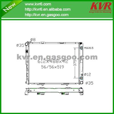 Made In China Radiator FOR BENZ 86-95 W124 E300D OEM 124 500 2202 /124 500 2302 /124 500 8103