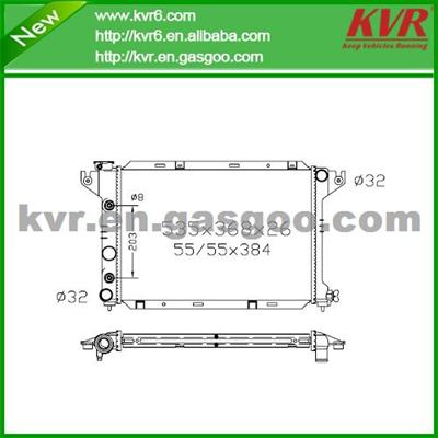 Brazed Radiator For CHRYSLER 87-90 Shadow , Sundance