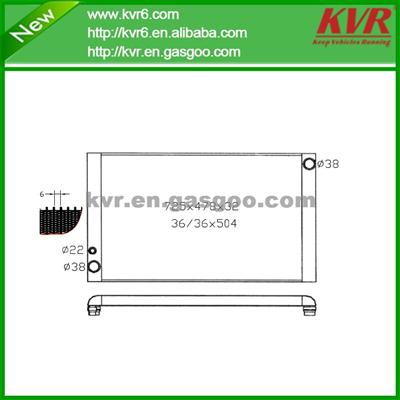 Aluminum Car Radiator FOR AUDI 03- 07 A8 4.2V8 OEM 4EO 121 251