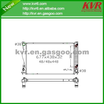 Made In China Radiator FOR AUDI 00- A 6 / S 6 2.0 FSI OEM 4F0 121 251 M