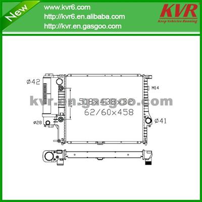 Mechanical Auto Radiator FOR BMW 88- E 34 OEM 1 468 469