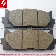 TOYOTA CAMRY BRAKE PADS Organic Non-Asbestos D1222