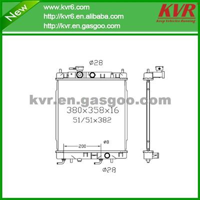 Panel Radiator FOR NISSAN 97- March / Micra OEM 21460-42B00 / 21460-42B01 / 21460-42B02/21460-72B10 / 21460-72B17