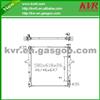 Car Aluminum Radiator FOR KIA 07- SOREHTO 3.8V6 OEM 25310-3E930