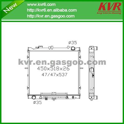 Aluminum Radiator FOR KIA 95-01 Sportage NISSENS 66643