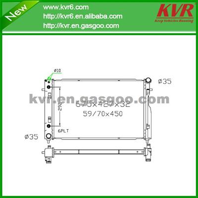 Car Cooling System Radiator FOR GM Commodore VY V8 DPI 2754