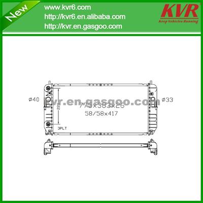 Aluminum Radiator FOR GM 01-03 Aurora / 01-05 Deville DPI 2491