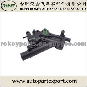 PEUGEOT Thermostat housing/Water flange 9687927980, 1338.AV