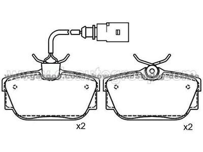 Brake Pad 7D0 698 151 B