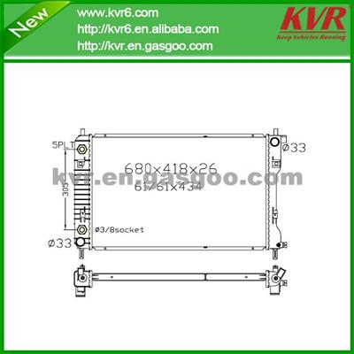 Mechanical Car Radiator FOR GM 08-Eguinox,Sport/08-Torrent GXP3.6V6 OEM 19130404/25952758/;25952759