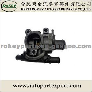 FORD Thermostat housing/Water flange XS4Z-8592-AC, F8RZ-8575-CA