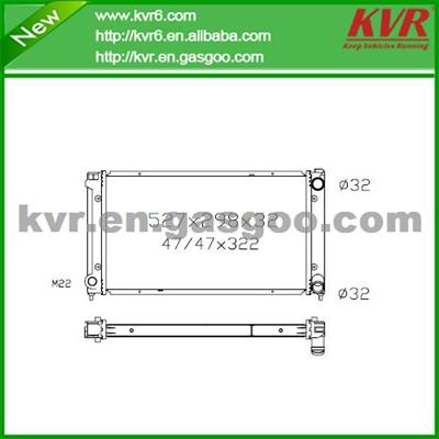 Competitive Radiator FOR VOLKSWAGEN 82-84 Golf / Jetta / Santana / Sciorcco OEM 321 121 253 AA/1L0 121 253 P