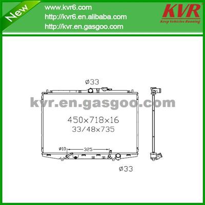 Universal Cooling System Radiator FOR HONDA 99- Odyssey 4cyl ( F23A ) OEM 19010-PGM-901/19010-PGM-902