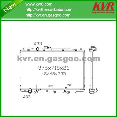 Car Aluminum Radiator FOR HONDA 05- Accord 3.0L V6 DPI 2783