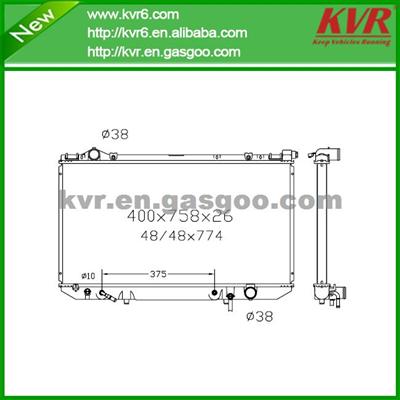 Water Radiator FOR TOYOTA 90-94 Lexus LS 400 OEM 16400-50040/16400-50100