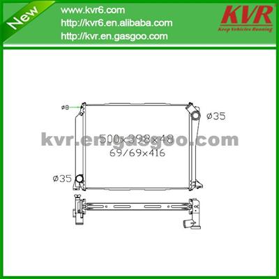 Aluminum Car Radiator FOR TOYOTA 98- Hiace Diesel OEM 16400-5B740/16400-5B741