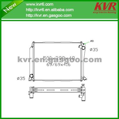 Radiator Manufacturer FOR TOYOTA 98- Hiace Petrol OEM 16400-75330/16400-75370