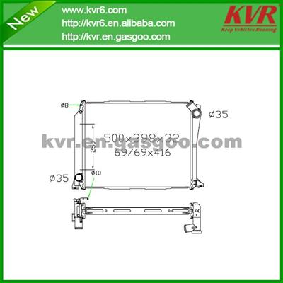 Mechanical Aluminum Radiator FOR TOYOTA 98- Hiace Diesel OEM 16400-5B750 / 16400-5B751