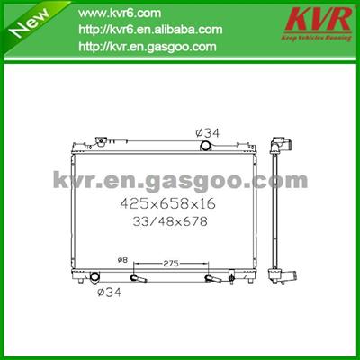 Brazed Auto Radiator FOR TOYOTA 95- Comfort OEM 16400-73530 / 16400-73531 / 16400-73532