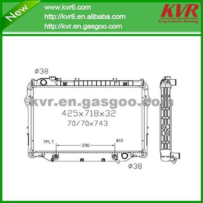 Aluminum Car Radiator FOR TOYOTA 90- Landcruiser OEM 16400-61170/16400-61180