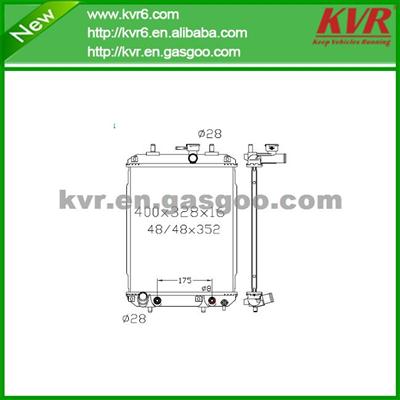 Mechanical Auto Radiator FOR TOYOTA 04- Passo / Boon OEM 16400-B1020 / 16400-B1070/16400-B1010-000