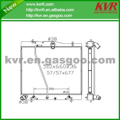 Complete Radiator FOR TOYOTA 04- Hiace P OEM 16400-75480