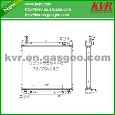 Performance Aluminum Radiator FOR TOYOTA 97- Hiace Regius OEM 16400-5B330 /16400-5B331